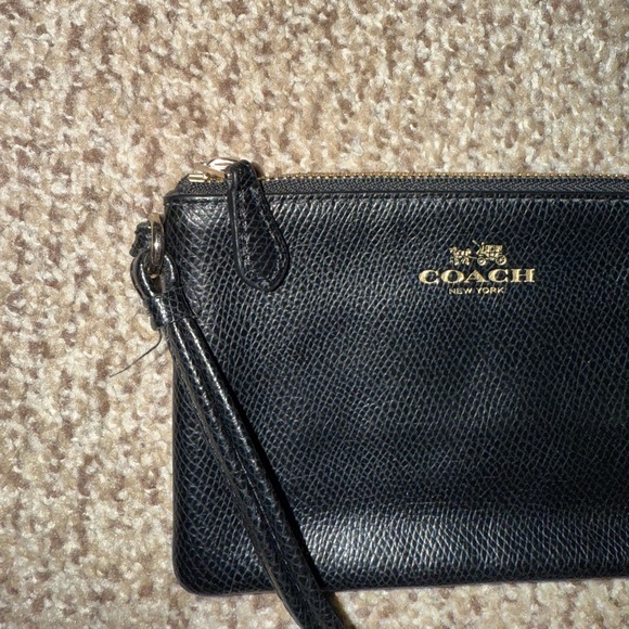 Coach Black Leather Wristlet - Picture 5 of 8